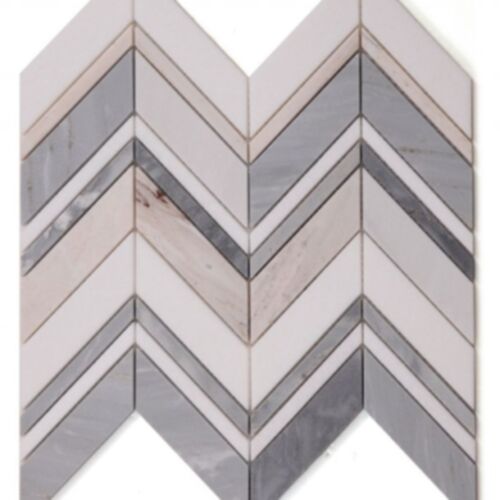 Elysium Chevron Ravenna Blue 11.75 x 12.25