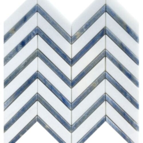 Elysium Chevron Royal Sapphire 12 x 12