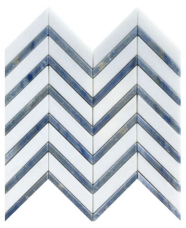 Elysium Chevron Royal Sapphire 12 x 12