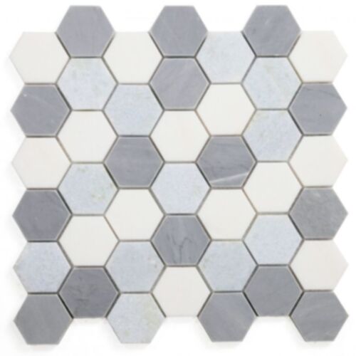 Elysium Hexagon Blue Ocean 2 x 2 11.75 x 12