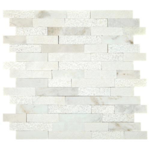 Dal Tile Minute Mosaix Random Linear Daphne White
