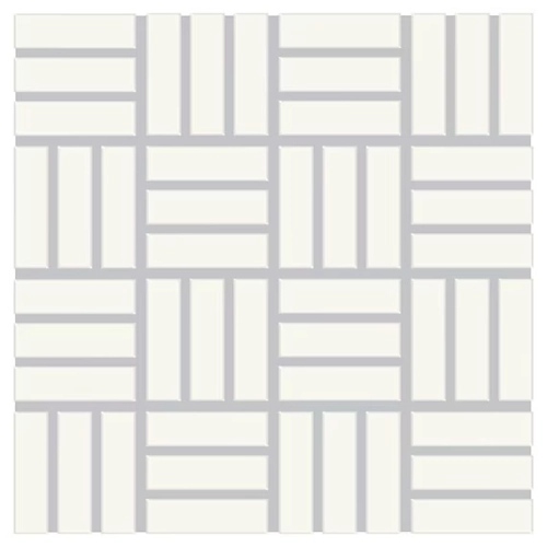Dal Tile Color Wheel Lattice Weave Arctic White Matte