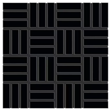 Dal Tile Color Wheel Lattice Weave Black