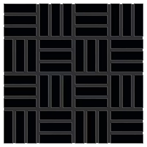 Dal Tile Color Wheel Lattice Weave Black