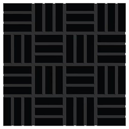 Dal Tile Color Wheel Lattice Weave Black Matte