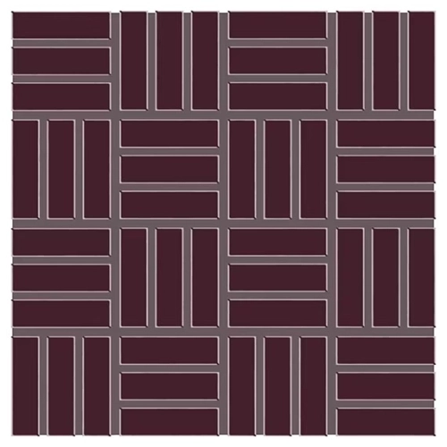 Dal Tile Color Wheel Lattice Weave Plum Crazy