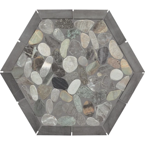 Dal Tile Pebble Oasis Framed Pebble Coastal