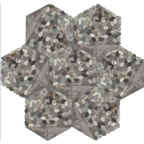 Dal Tile Pebble Oasis Trihex Pebble Coastal