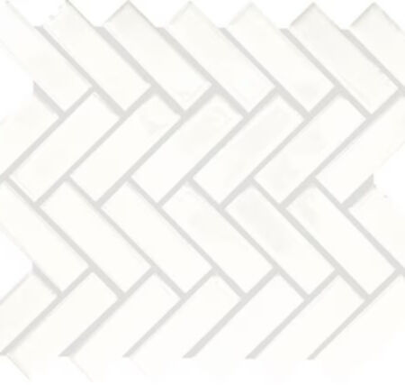 Dal Tile Color Wheel Herringbone Arctic White
