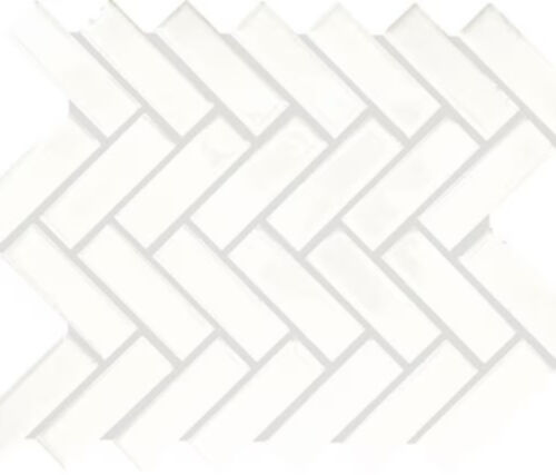 Dal Tile Color Wheel Herringbone Arctic White
