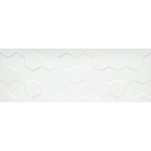CENTER HEX WHITE 13X36