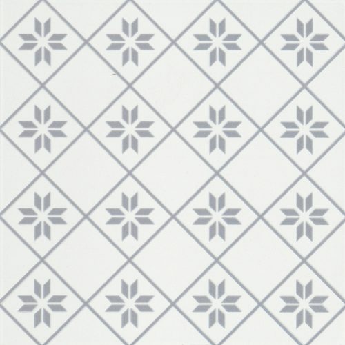 GEOMETRY PETAL GRAY 10X10