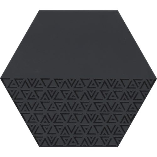 RHYTHM HEX PATTERN BLACK 11X13