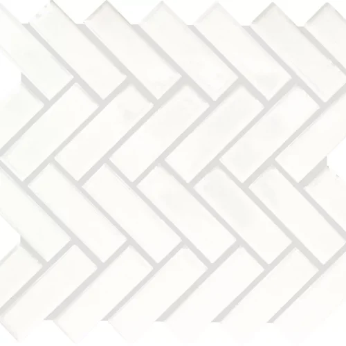 Dal Tile Color Wheel Herringbone Arctic White
