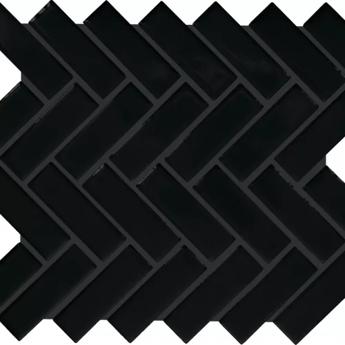Dal Tile Color Wheel Herringbone Black