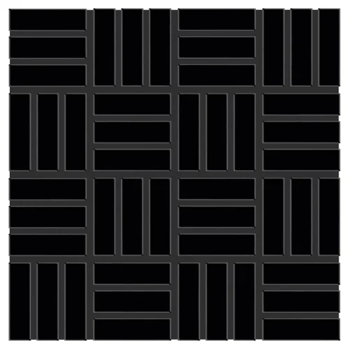 Dal Tile Color Wheel Lattice Weave Black
