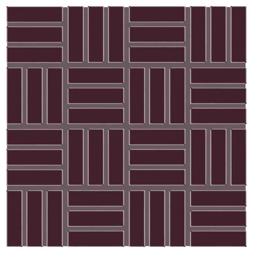 Dal Tile Color Wheel Lattice Weave Plum Crazy