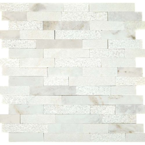 Dal Tile Minute Mosaix Random Linear Daphne White