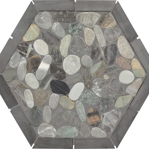 Dal Tile Pebble Oasis Framed Pebble Coastal