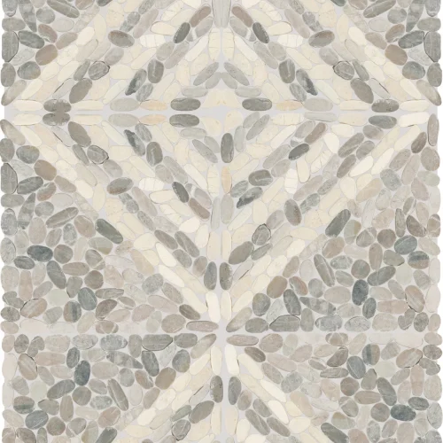 Dal Tile Pebble Oasis Striped Pebble Coal