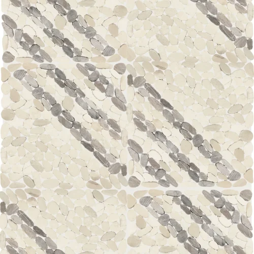Dal Tile Pebble Oasis Striped Pebble Seashell