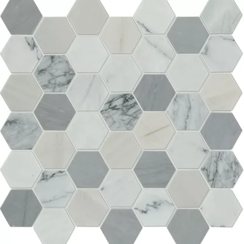 Dal Tile Raine Hexagon Cirrus Storm