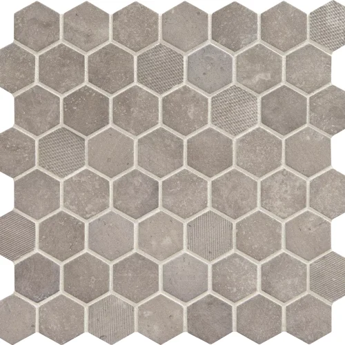 Dal Tile Vintage Hex Artifact Gray