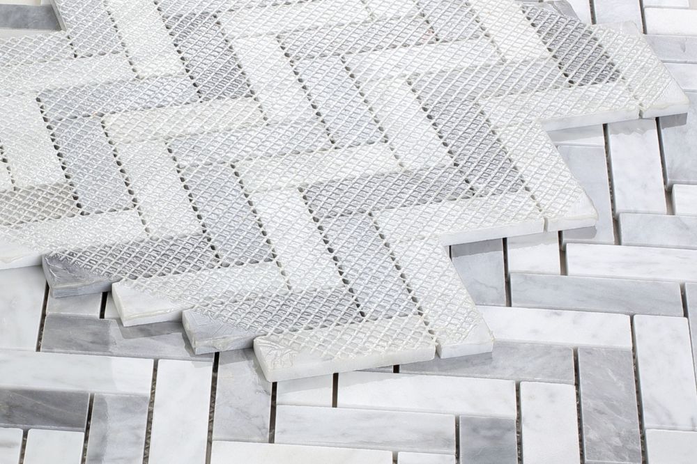 Chevron Long Loft 11 x 12.50 Mosaic - Image 4