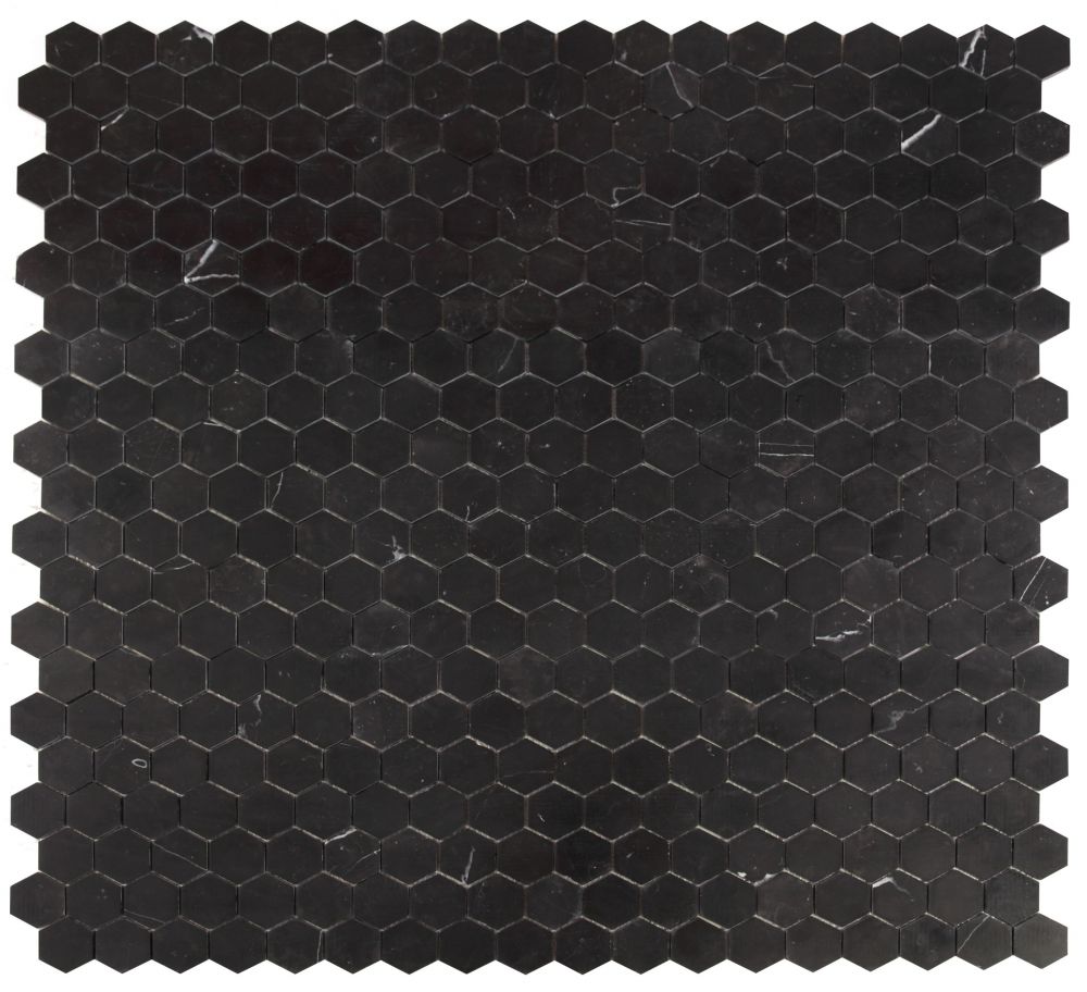 Hexagon Marquina Honed 2 x 2 12 x 12 Mosaic - Image 4
