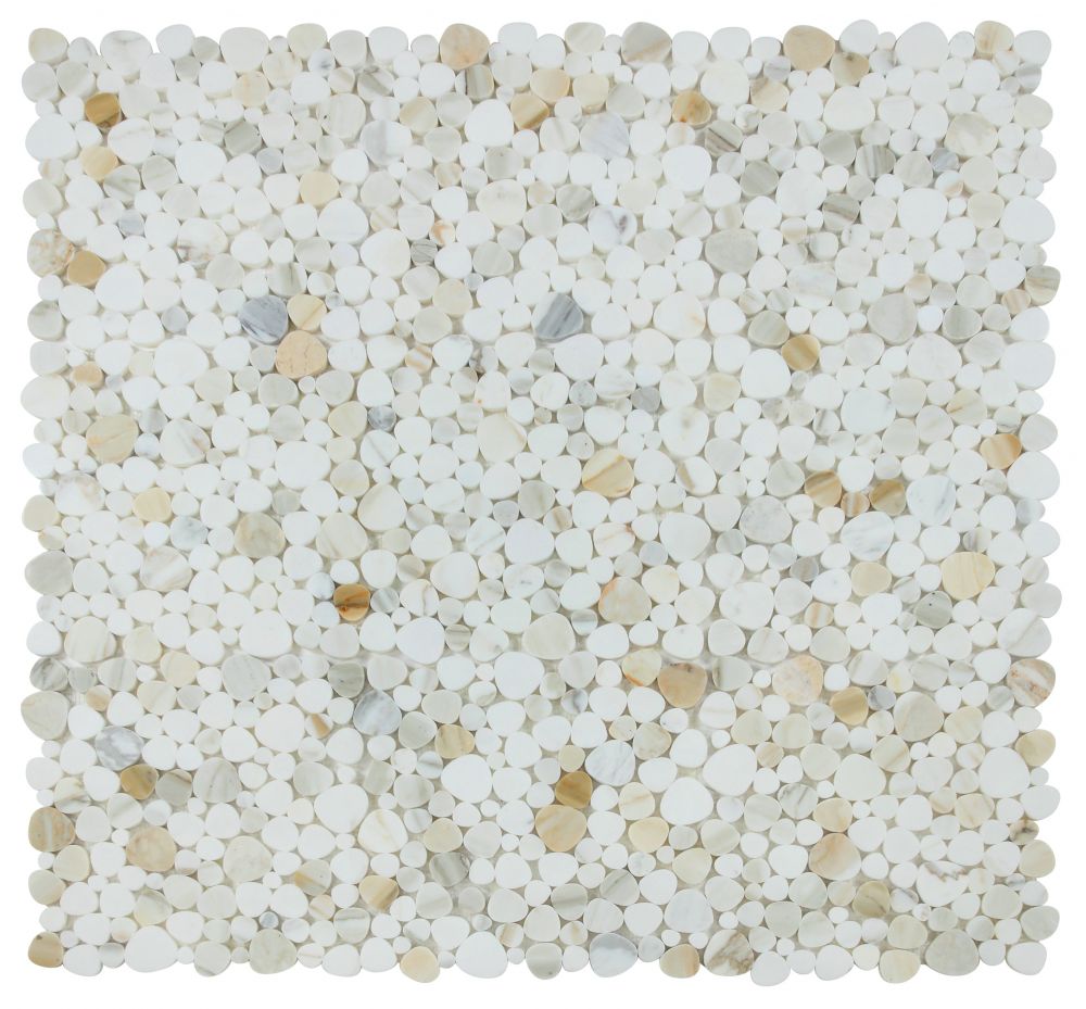 Aphrodite Calacatta Gold Polished 12 x 12 Mosaic - Image 2