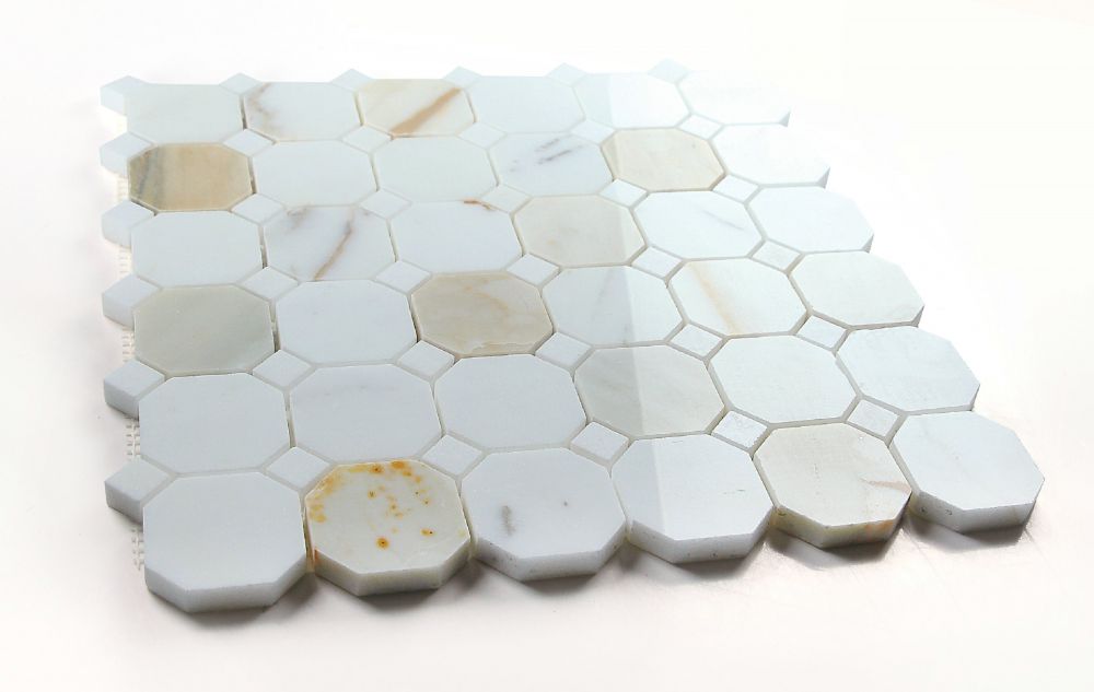 Octagon Calacatta Gold 11.75 x 11.75 Mosaic - Image 4