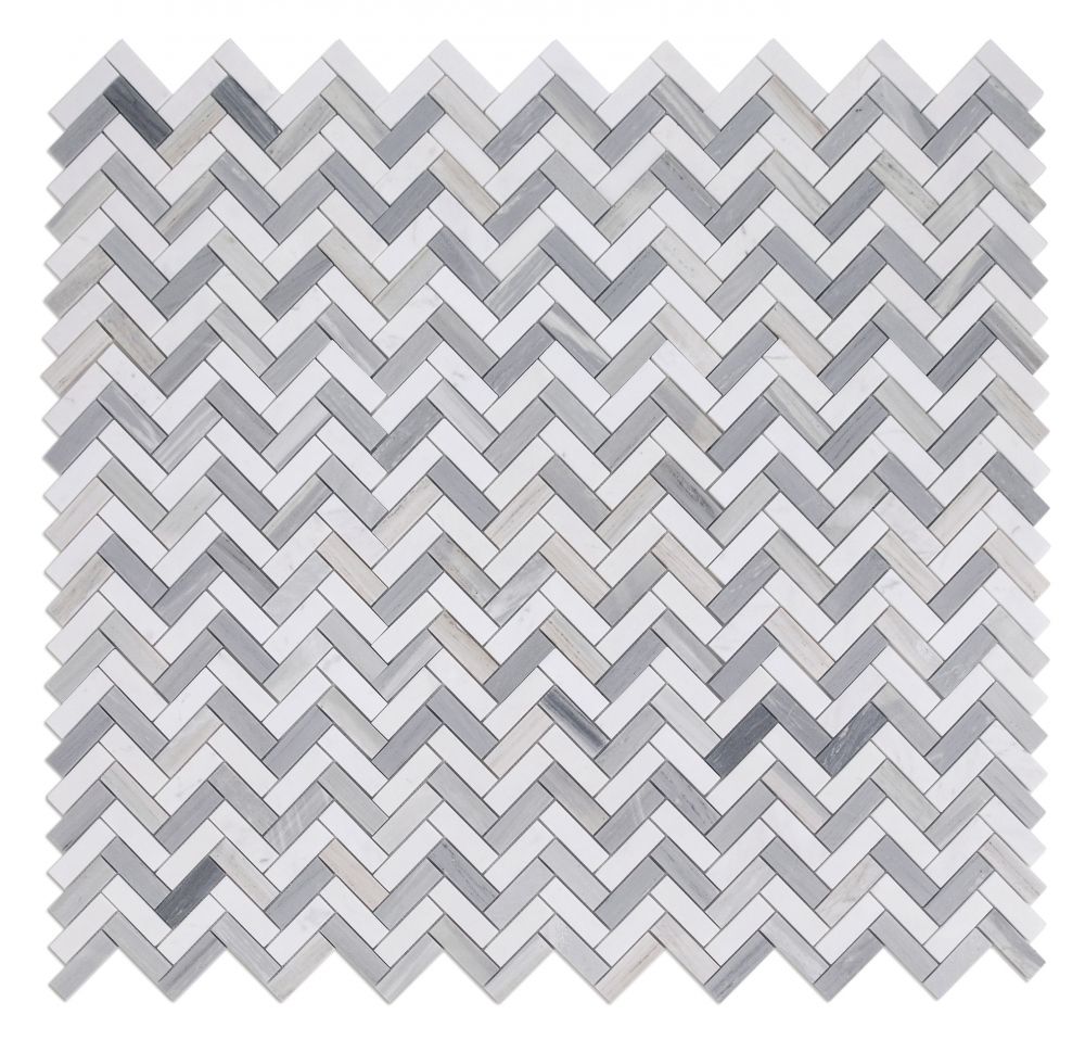 Herringbone Blue 11 x 12.5 Mosaic - Image 4