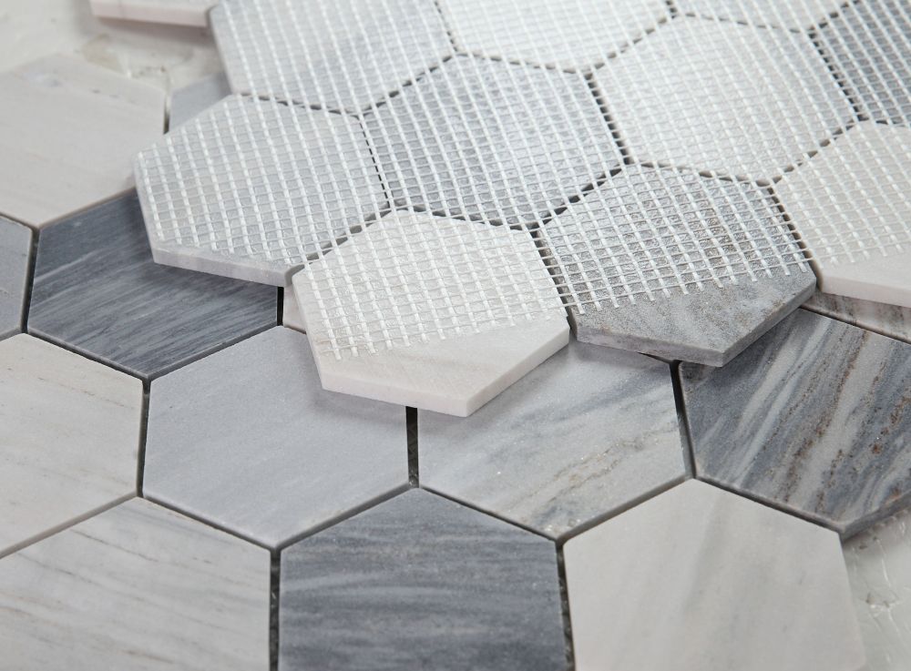 Hexagon Italian Blue 3 x 3 10.25 x 11.75 Mosaic - Image 4
