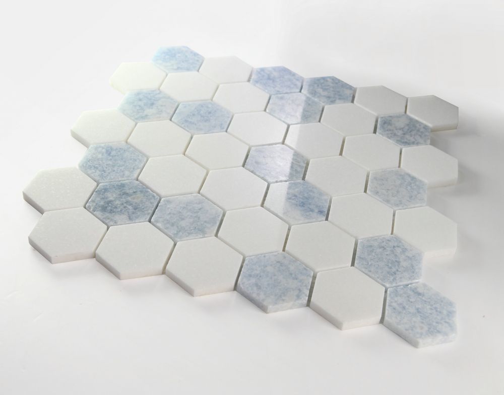 Hexagon Crystal Ocean 2 x 2 11.75 x 12 Mosaic - Image 4