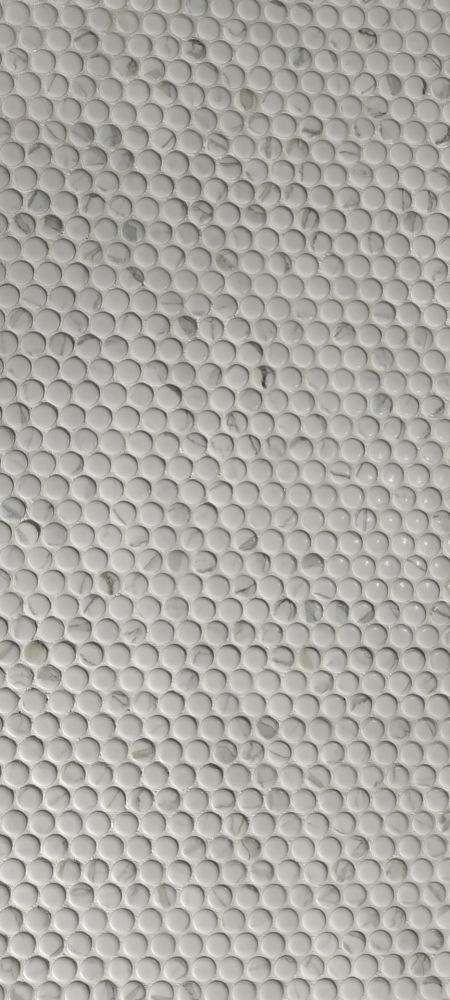 Penny Round Statuario Matte 11.5 x 12.25 Mosaic - Image 6