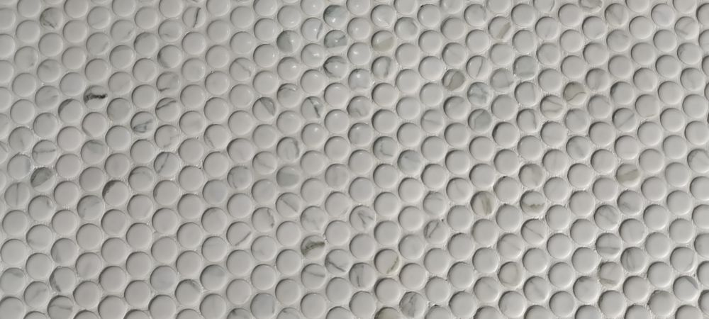 Penny Round Statuario Matte 11.5 x 12.25 Mosaic - Image 5