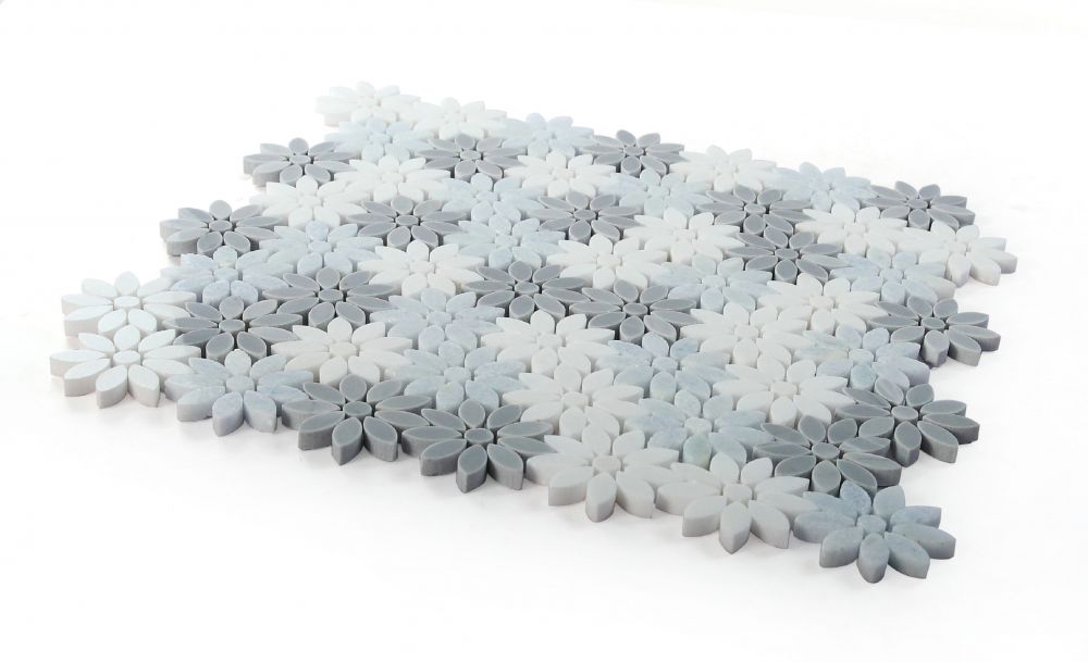 Daisy Crystal Ocean 12.5 x 13 Mosaic - Image 4