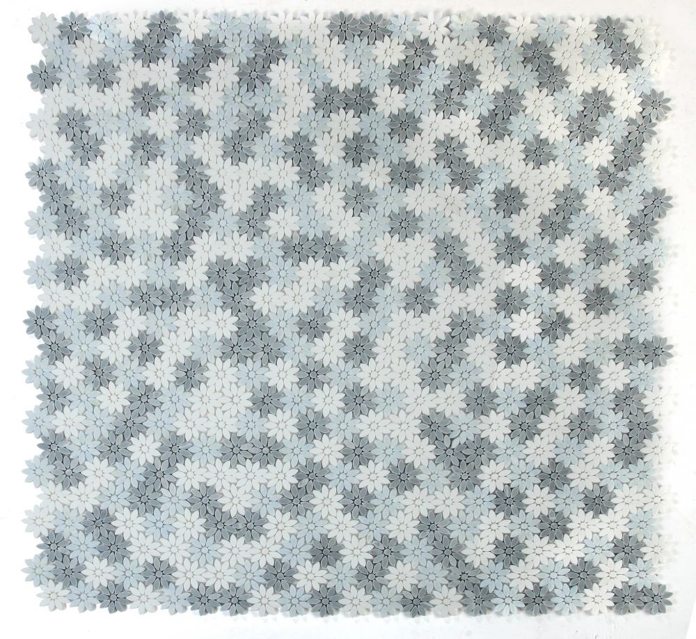 Daisy Crystal Ocean 12.5 x 13 Mosaic - Image 2