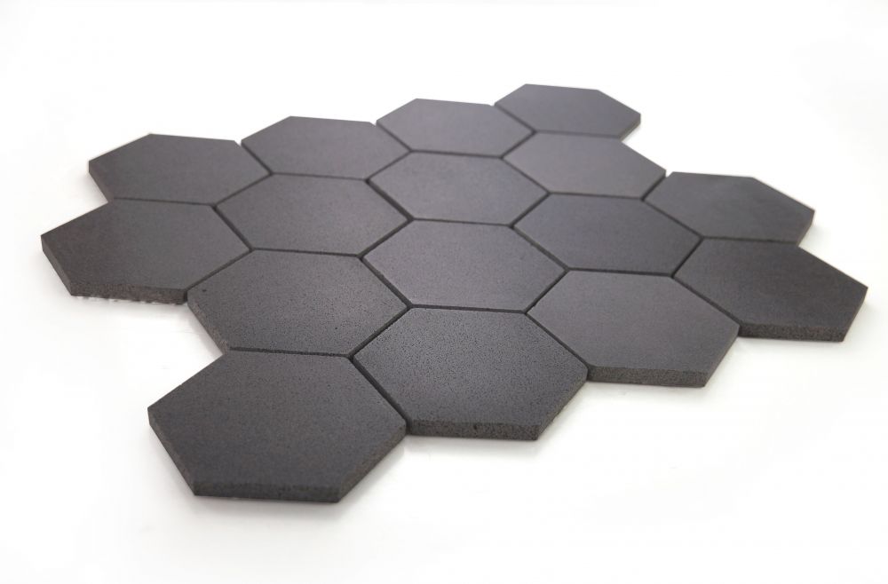 Hexagon Basalt 3 x 3 10.25 x 11.75 Mosaic - Image 2