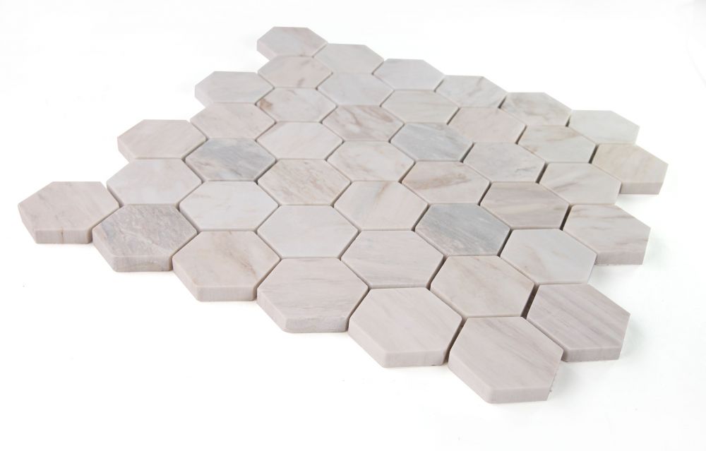 Hexagon Eura Honed 2 x 2 (Eurasian) 11.75 x 12 Mosaic - Image 4