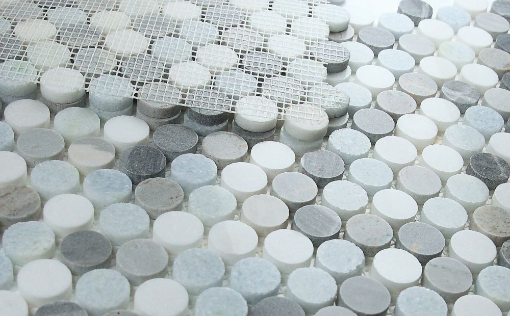 Penny Marble Deep Ocean 11 x 11.75 Mosaic - Image 3