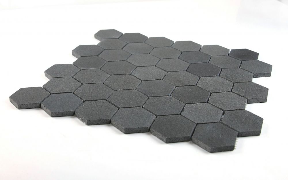 Hexagon Basalt 2 x 2 11.75 x 12 Mosaic - Image 4