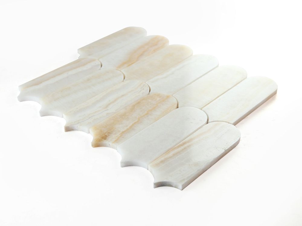 Piano Onyx Ivory Polished 10 x 11.75 Mosaic - Image 4