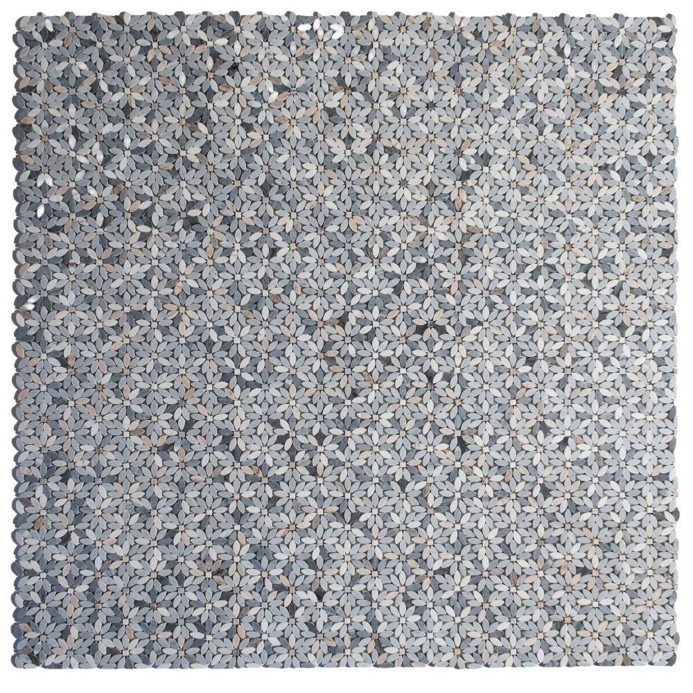 Daisy Wild Blue 12.75 x 12.5 Mosaic - Image 2
