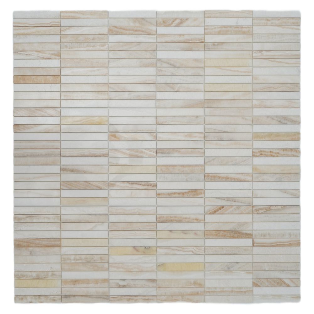 Slot Onyx Ivory 11.75 x 11.75 Mosaic - Image 2
